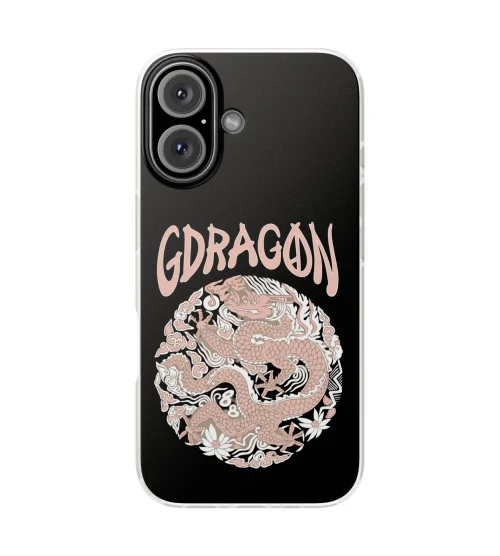 G-Dragon Phone Case with colorful designs related to the albums