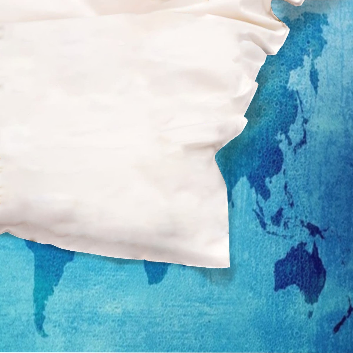 World Map Quilt Cover + Pillow Case - Image 2