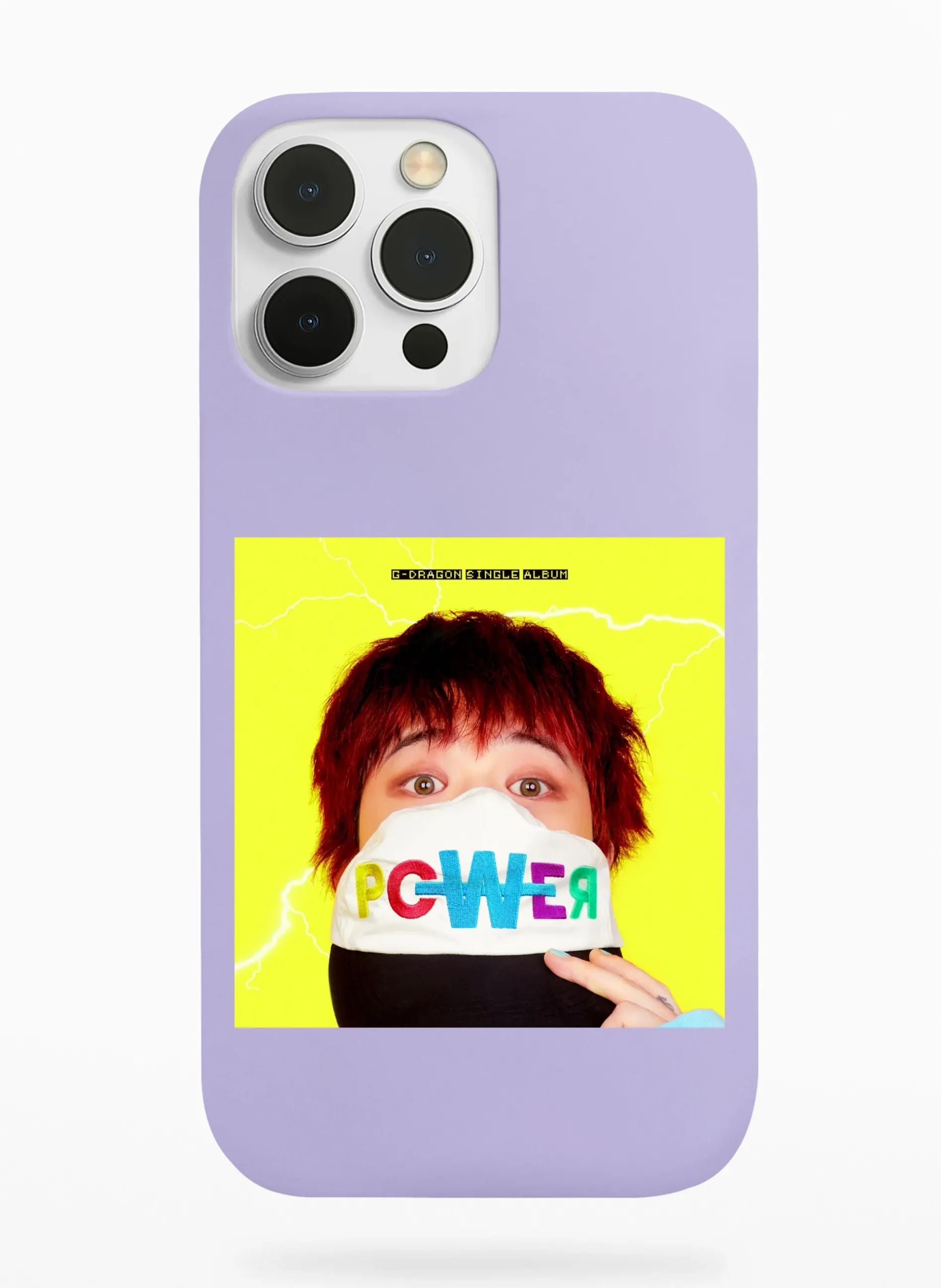 G-DRAGON POWER Phone Case - Lavender, Apple iPhone 18